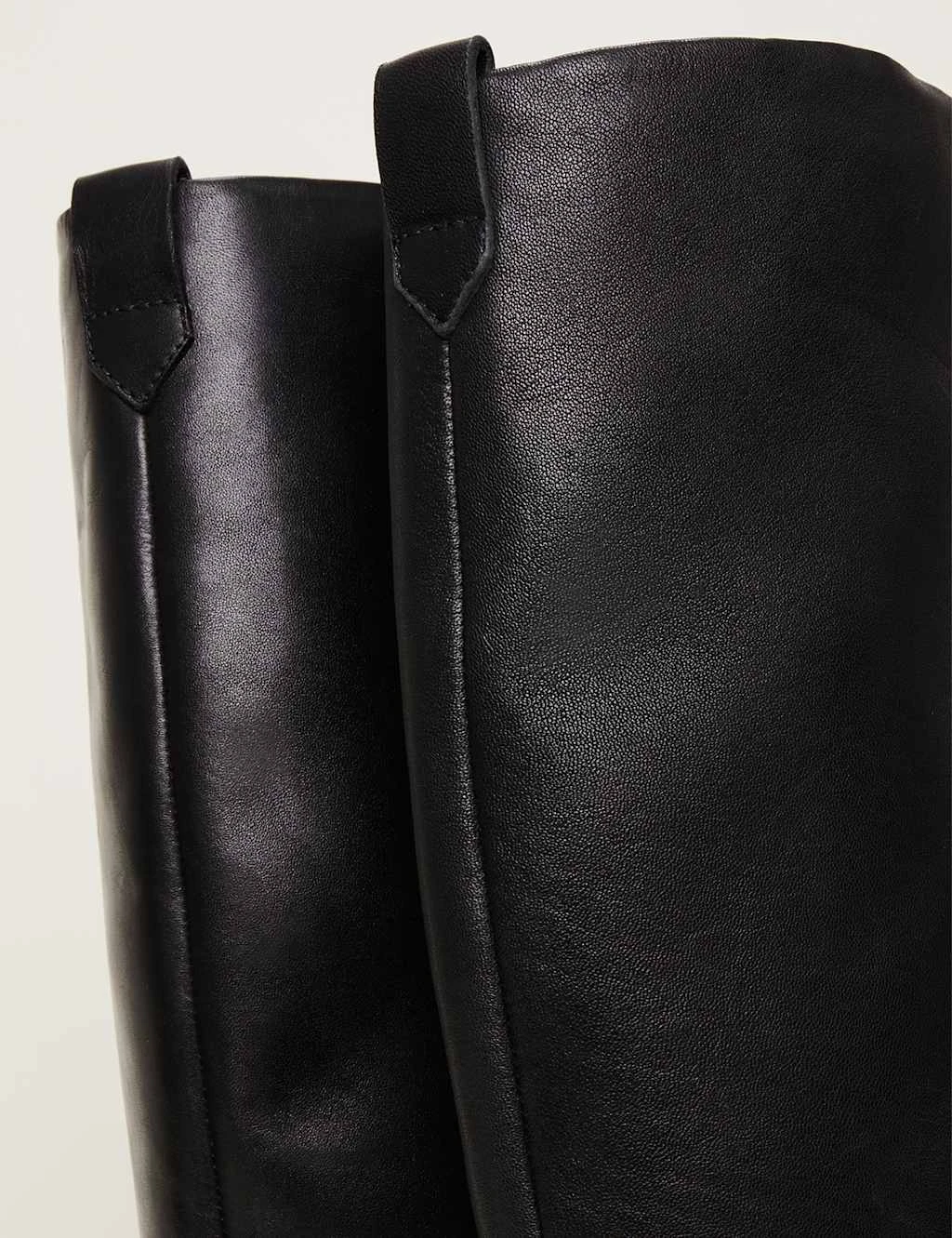 Leather Flat Knee High Boots 3 Leather Flat Knee High Boots - Image 3
