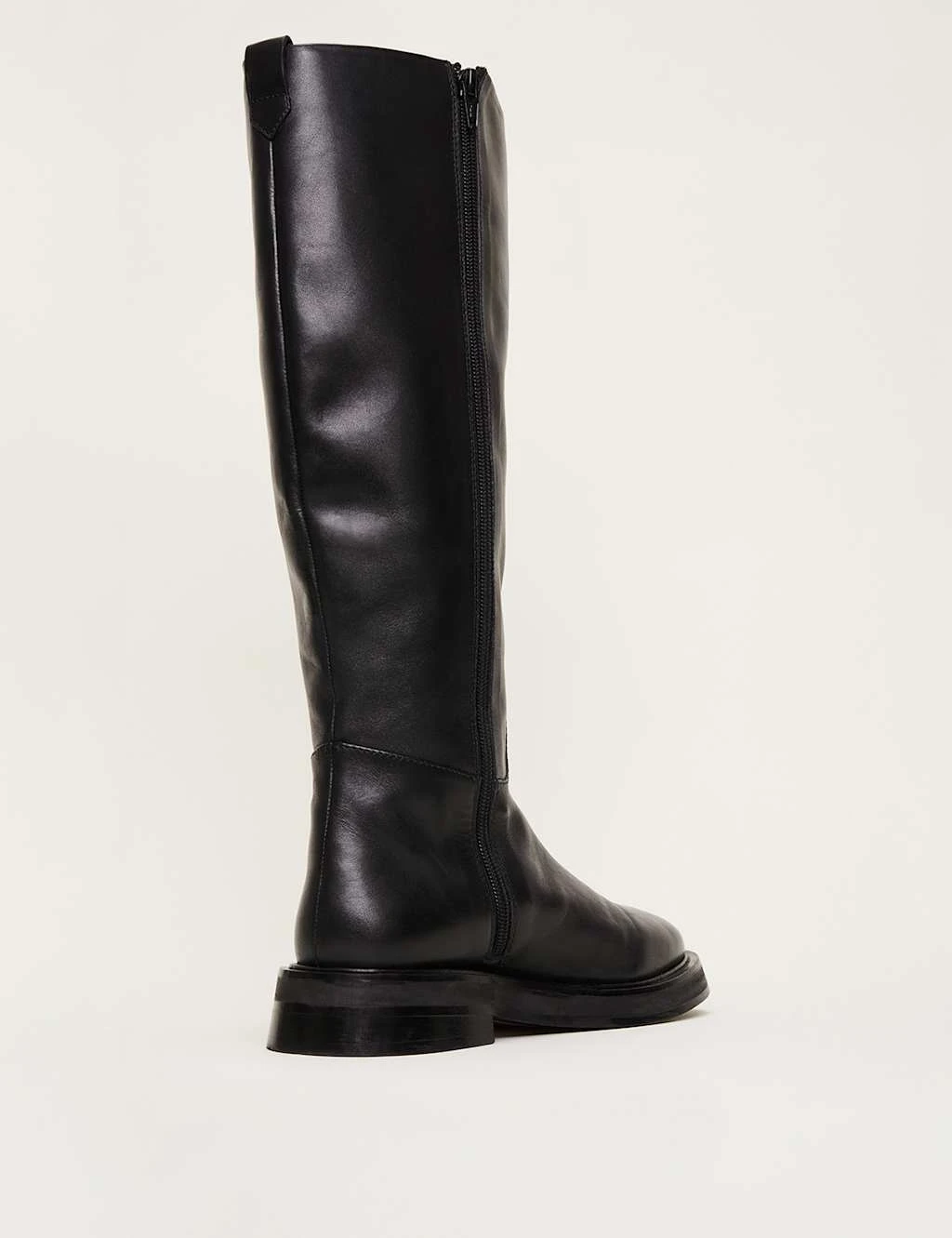 Leather Flat Knee High Boots 5 Leather Flat Knee High Boots - Image 5