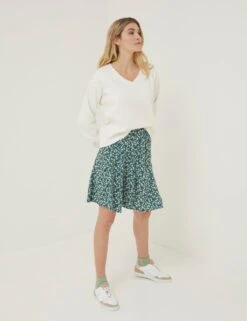 Cotton Rich V-Neck Sweatshirt