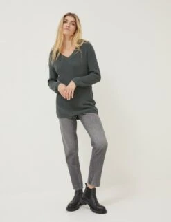 Pure Cotton V-Neck Longline Jumper -Cyberjammies Store SD 10 T83 6973W J0 X EC 1