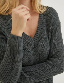 Pure Cotton V-Neck Longline Jumper -Cyberjammies Store SD 10 T83 6973W J0 X EC 2