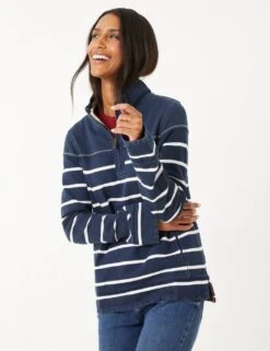 Pure Cotton Striped Funnel Neck Sweatshirt -Cyberjammies Store SD 10 T83 6975W F0 X EC 1