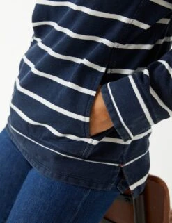 Pure Cotton Striped Funnel Neck Sweatshirt -Cyberjammies Store SD 10 T83 6975W F0 X EC 2