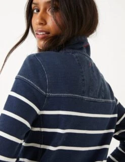 Pure Cotton Striped Funnel Neck Sweatshirt -Cyberjammies Store SD 10 T83 6975W F0 X EC 5