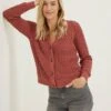Pure Cotton Cable Knit V-Neck Cardigan