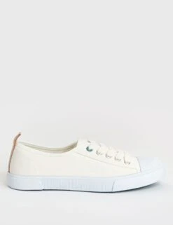 WHITE STUFF Canvas Flat Pumps