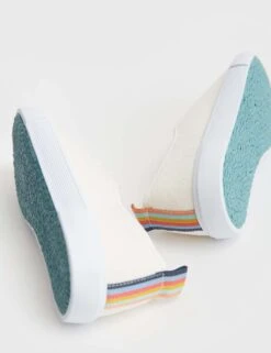 WHITE STUFF Canvas Flat Pumps -Cyberjammies Store SD 10 T83 7939 NB X EC 2