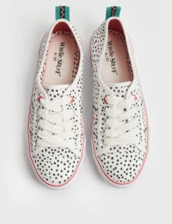 WHITE STUFF Canvas Spot Print Pumps -Cyberjammies Store SD 10 T83 7940 Z4 X EC 1