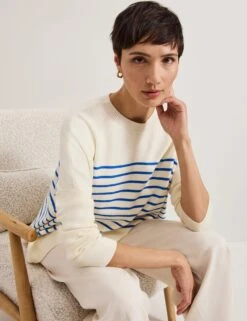 Sadie Striped Round Neck Jumper -Cyberjammies Store Sadie Striped Round Neck Jumper 5