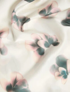 Satin Floral Long Chemise -Cyberjammies Store Satin Floral Long Chemise 5