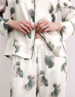 Satin Floral Print Pyjama Set -Cyberjammies Store Satin Floral Print Pyjama Set 5