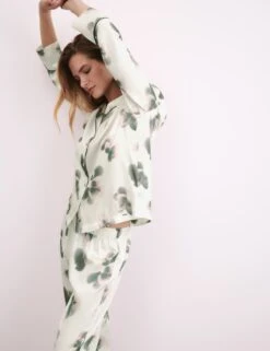 Satin Floral Print Pyjama Set -Cyberjammies Store Satin Floral Print Pyjama Set 6
