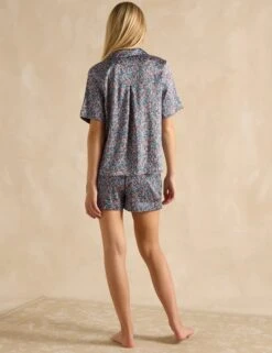 Joules Satin Floral Shortie Set -Cyberjammies Store Satin Floral Shortie Set 2