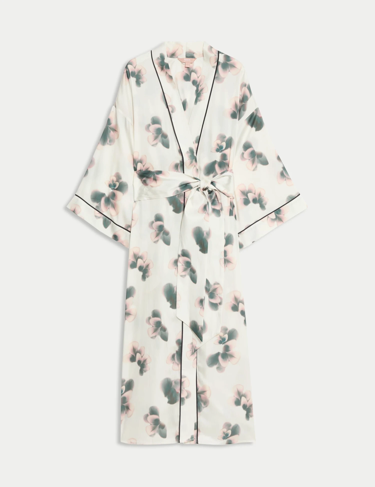 Satin Floral Wide Sleeve Wrap 2 Satin Floral Wide Sleeve Wrap - Image 2