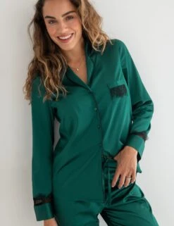 Pour Moi Satin Lace Pyjama Set -Cyberjammies Store Satin Lace Pyjama Set 6