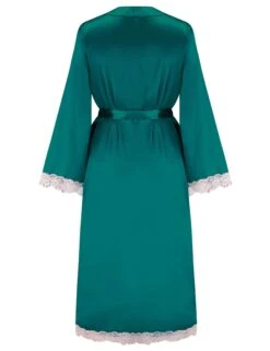 Pour Moi Satin & Lace Wide Sleeve Robe -Cyberjammies Store Satin Lace Wide Sleeve Robe 7