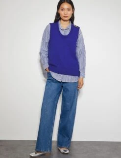 MONSOON Scoop Neck Button Detail Knitted Vest -Cyberjammies Store Scoop Neck Button Detail Knitted Vest 3