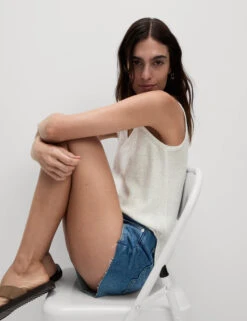 Sequin Textured V-Neck Knitted Vest -Cyberjammies Store Sequin Textured V Neck Knitted Vest 2