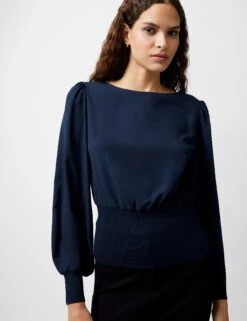 French Connection Slash Neck Knitted Top -Cyberjammies Store Slash Neck Knitted Top 2