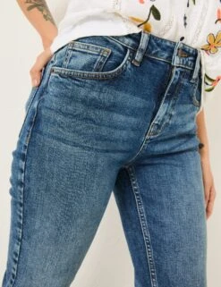 Slim Fit Turn Up Cropped Jeans -Cyberjammies Store Slim Fit Turn Up Cropped Jeans 5