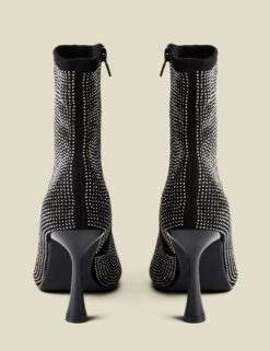 Sparkle Stiletto Heel Pointed Sock Boots -Cyberjammies Store Sparkle Stiletto Heel Pointed Sock Boots 2