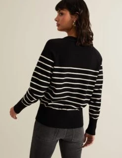 Striped V-Neck Cardigan -Cyberjammies Store Striped V Neck Cardigan 2