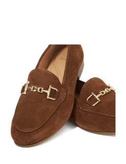 Dune London Suede Bar Flat Loafers -Cyberjammies Store Suede Bar Flat Loafers 4