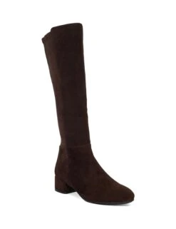 Dune London Suede Block Heel Knee High Boots -Cyberjammies Store Suede Block Heel Knee High Boots 2
