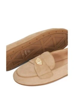 Dune London Suede Metal Trim Slip On Flat Loafers -Cyberjammies Store Suede Metal Trim Slip On Flat Loafers 5