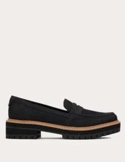 Toms Suede Slip On Chunky Loafers