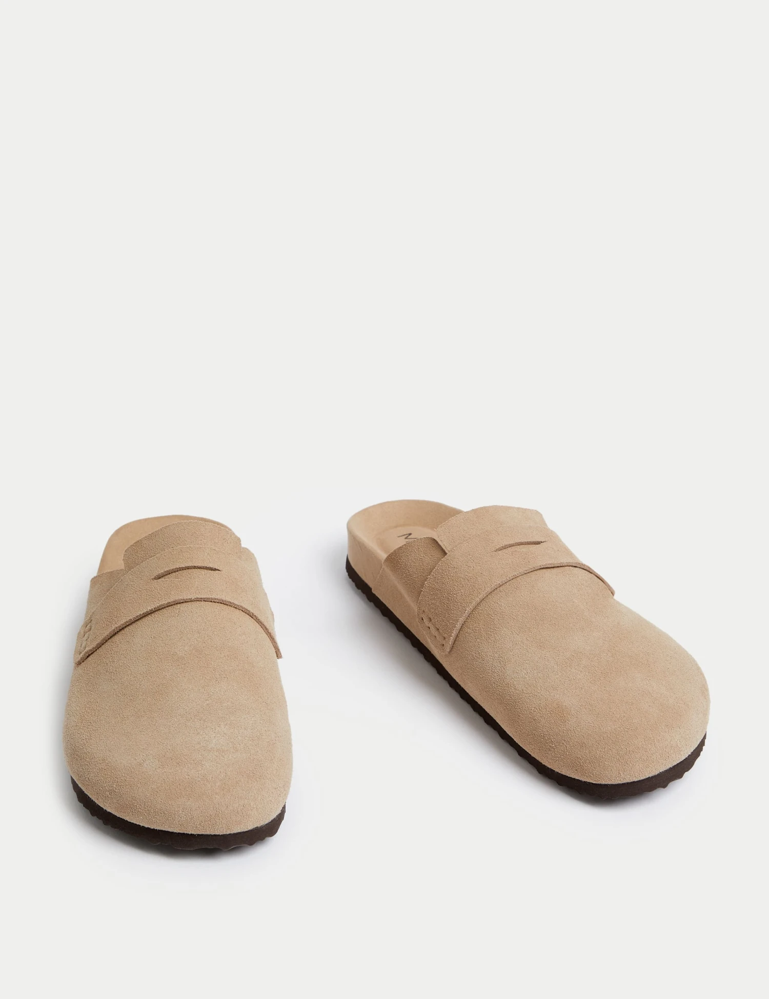 Suede Slip On Flat Clogs 2 Suede Slip On Flat Clogs - Image 2