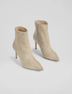 Suede Stiletto Heel Pointed Ankle Boots -Cyberjammies Store Suede Stiletto Heel Pointed Ankle Boots 2