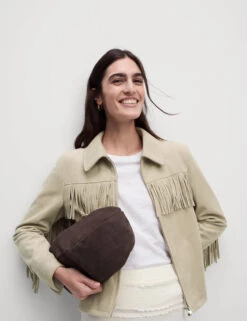 Suedette Fringed Jacket -Cyberjammies Store Suedette Fringed Jacket 2