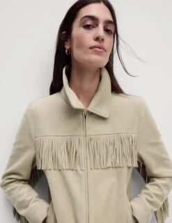 Suedette Fringed Jacket -Cyberjammies Store Suedette Fringed Jacket 4