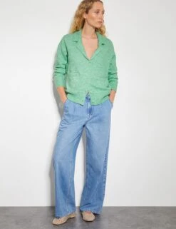 MONSOON Textured Collared Button Front Cardigan -Cyberjammies Store Textured Collared Button Front Cardigan 2