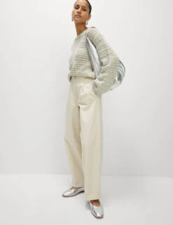 Textured Crew Neck Jumper With Cotton 21 Textured Crew Neck Jumper With Cotton -Cyberjammies Store Textured Crew Neck Jumper with Cotton 2