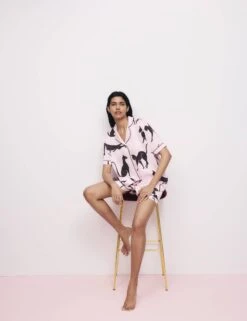 The Cat Print Shortie Set -Cyberjammies Store The Cat Print Shortie Set 2