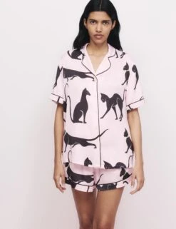 The Cat Print Shortie Set