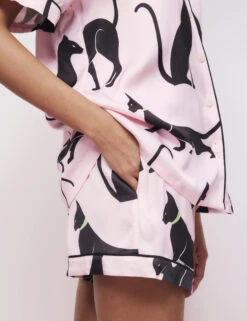 The Cat Print Shortie Set -Cyberjammies Store The Cat Print Shortie Set 4