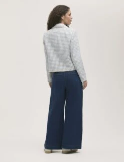 Tweed Textured Single Breasted Blazer -Cyberjammies Store Tweed Textured Single Breasted Blazer 2