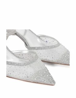 Dune London Wide Fit Glitter Stiletto Heel Slingback Shoes -Cyberjammies Store Wide Fit Glitter Stiletto Heel Slingback Shoes 5