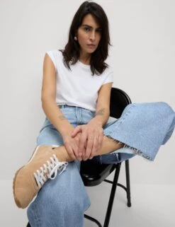 Wide Leg Cropped Jeans -Cyberjammies Store Wide Leg Cropped Jeans 2