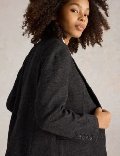 WHITE STUFF Wool Blend Jersey Single Breasted Blazer -Cyberjammies Store Wool Blend Jersey Single Breasted Blazer 4