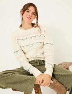 Wool Blend Patterned Jumper -Cyberjammies Store Wool Blend Patterned Jumper 4