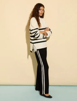 Wool Rich Striped Relaxed Jumper -Cyberjammies Store Wool Rich Striped Relaxed Jumper 2