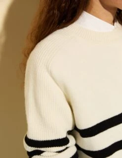 Wool Rich Striped Relaxed Jumper -Cyberjammies Store Wool Rich Striped Relaxed Jumper 4