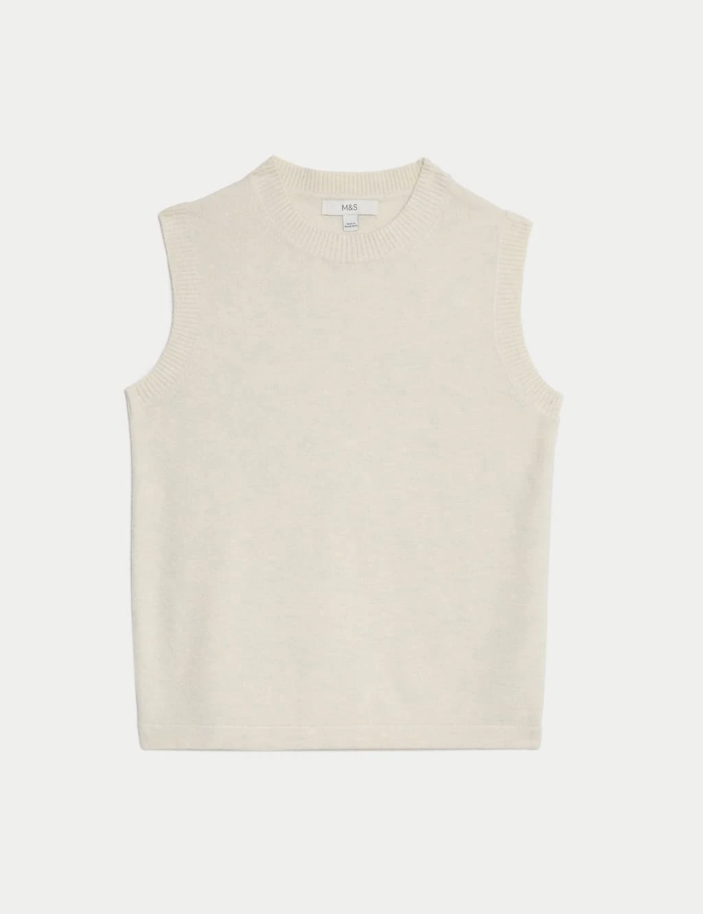 Air-Yarn Crew Neck Knitted Vest 12 Air-Yarn Crew Neck Knitted Vest - Image 12