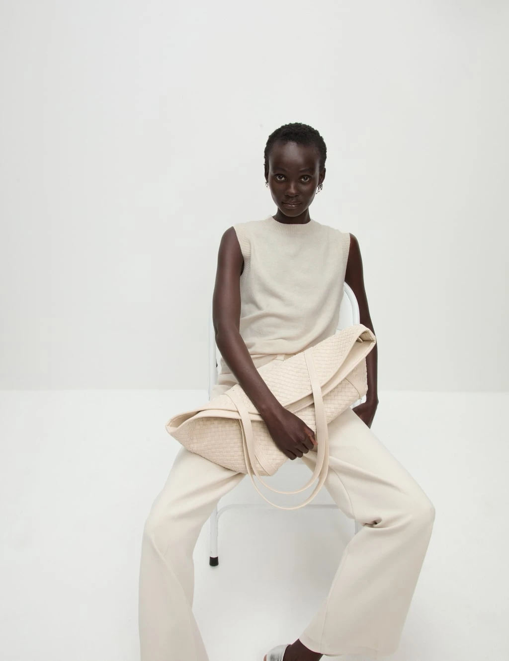 Air-Yarn Crew Neck Knitted Vest 13 Air-Yarn Crew Neck Knitted Vest - Image 13