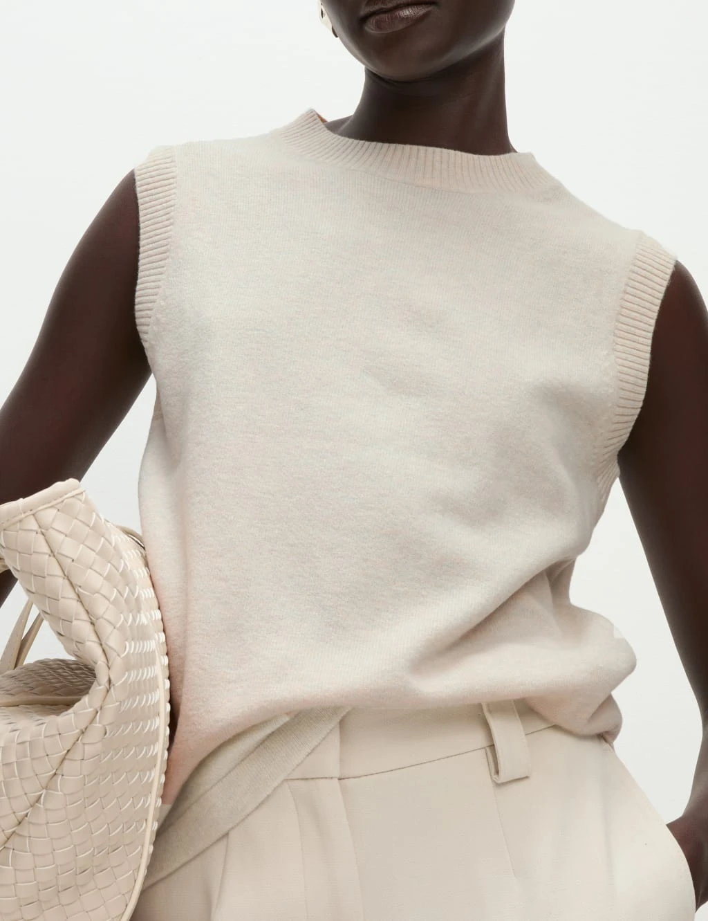 Air-Yarn Crew Neck Knitted Vest 10 Air-Yarn Crew Neck Knitted Vest - Image 10