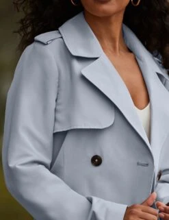 Belted Double Breasted Longline Trench Coat -Cyberjammies Store belted double breasted longline trench coat 6